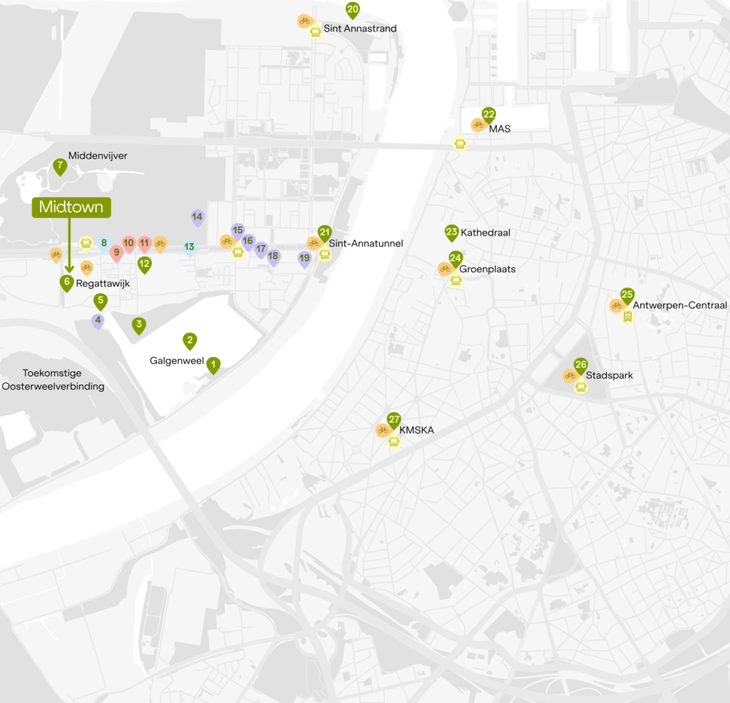 Mobiele Midtown Map - Hoog Kwaliteit